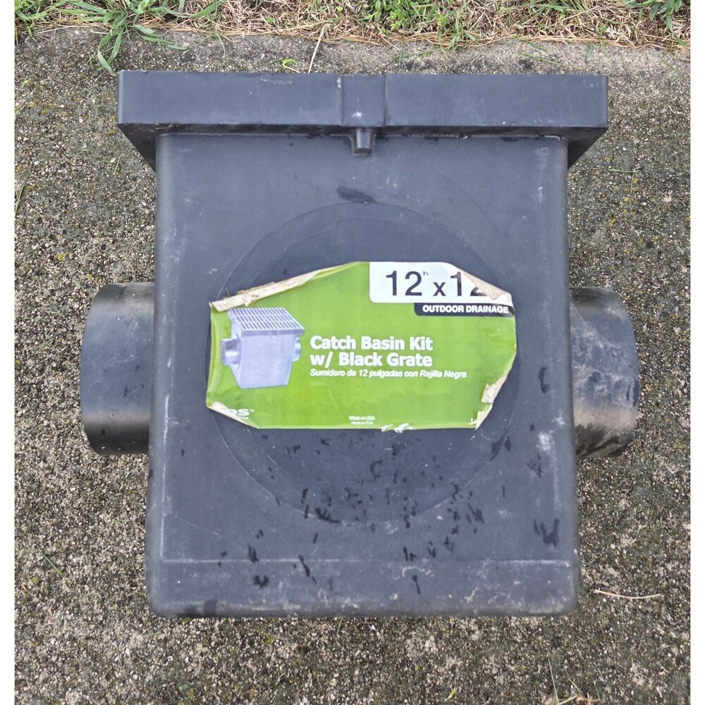 NDS 12 in. x 12 in. Catch Basin, 2-Opening Kit 1200BKIT Guttering Drain Kit